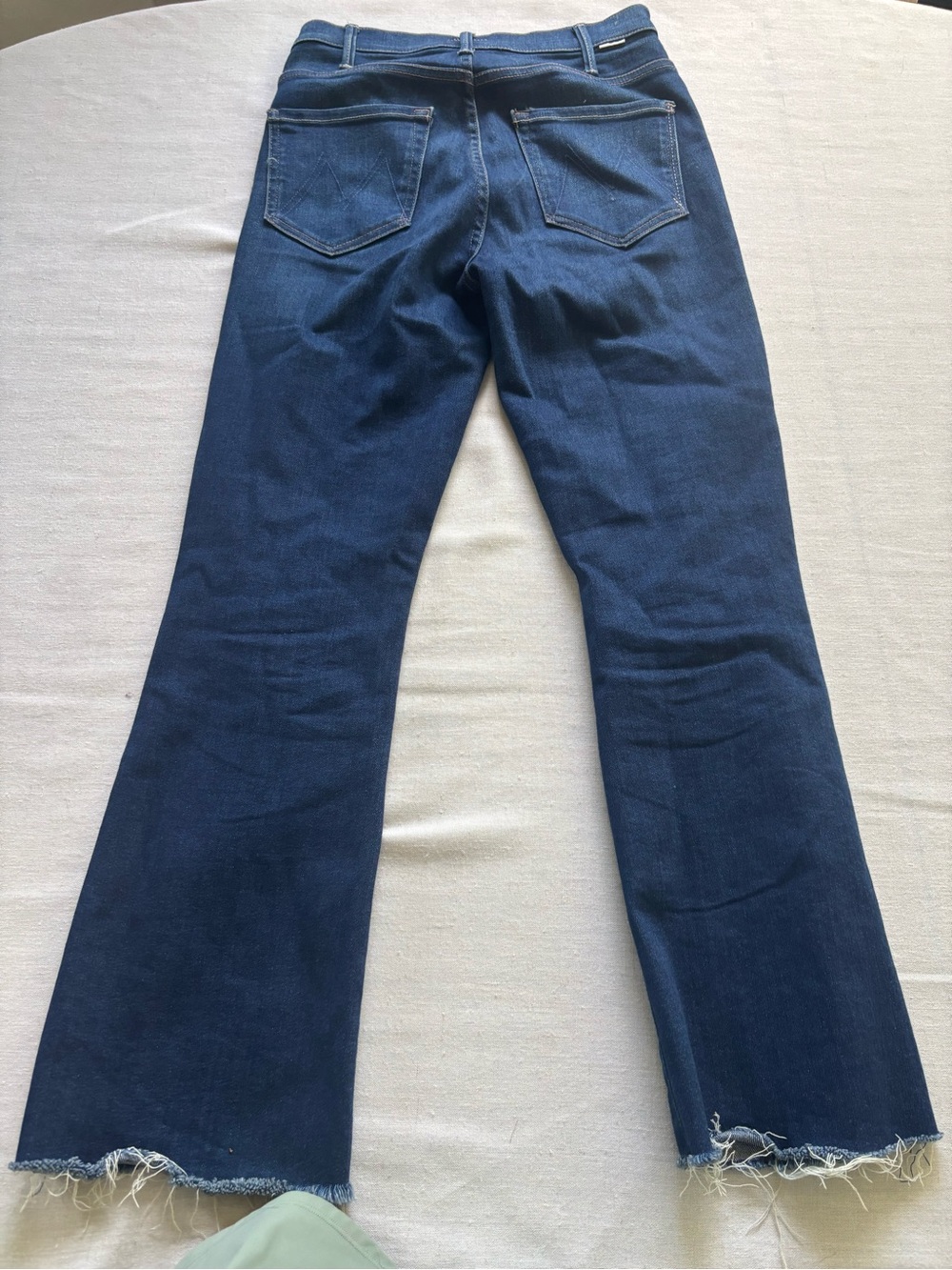 Mother The Hustler Ankle Fray Jeans Home Movies Wash 26 High Rise Flare - Picture 5 of 11
